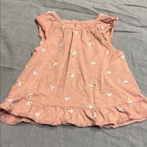 George Pink Kids Blouse with Unicorn Print